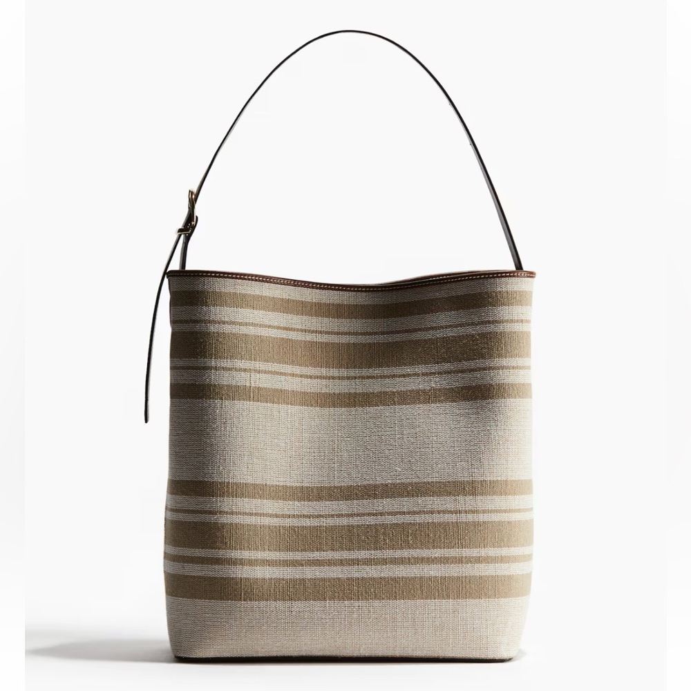 H&M Striped shopper